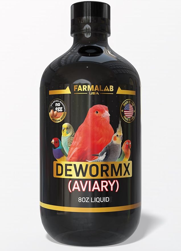 DEWORMX Liquid Extra Strength 60ml Budgies, Parakeet, Finches, Lovebirds Small Caged Birds DEWORMX Liquid Extra Strength 60ml para periquitos, cacatillos, cotorras, Canarios, guacamayos, Quakers