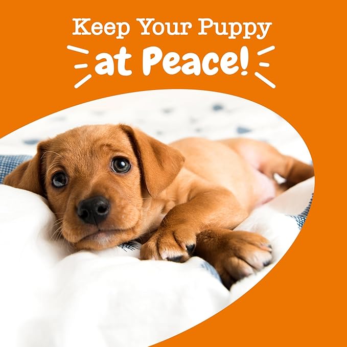 Zesty Paws Calming Chews for Dogs - for Everyday Stress, Relaxation, Composure, and Separation, Puppy Bites Turkey 90 Count