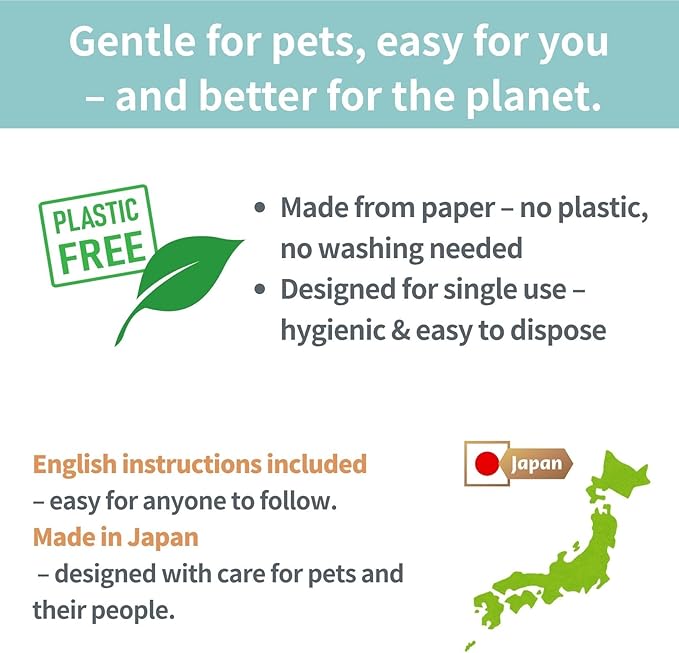Pet Urine Collection - Cat Urine Sample Tray (6-Pack) Disposable Paper Clean Catch for Cats & Small Dogs - Midstream Slide-Under - No Special Litter Required - Made in Japan