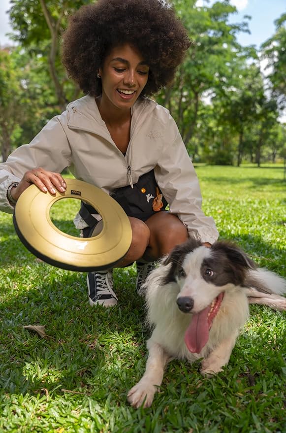 OllyDog Super Flyer Dog Frisbee Toy, 11" – Durable, Lightweight & Water-Resistant Flying Disc – Soft on Teeth & Gums – Floats on Water – Outdoor Fetch Toy for Medium & Large Dogs (Alchemy)