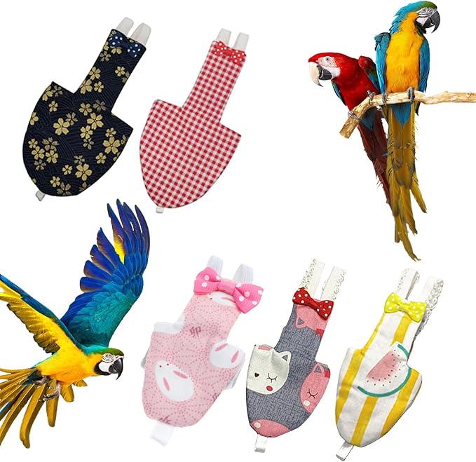 Pet Costume Bird Physiological Pants Bird Diapers Pigeons Flight Suits Parrot Diapers Comfortable