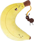 Pet Pillow for Small Medium Dogs Cats, Soft Neck Calming Washable Sleep Pillow for Better Sleep, Reduces Anxiety (Yellow Banana)