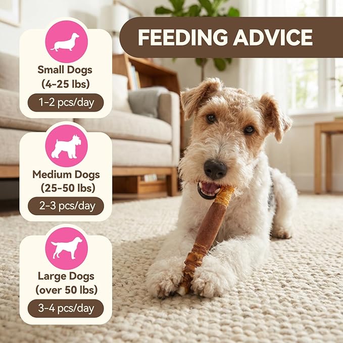 Dog Treats Rawhide Sticks with Chicken, Duck & Chicken Liver, Triple Flavor Beefhide Chews for Small & Medium Dogs, 5 Inch, 15 Count, 10.58 oz