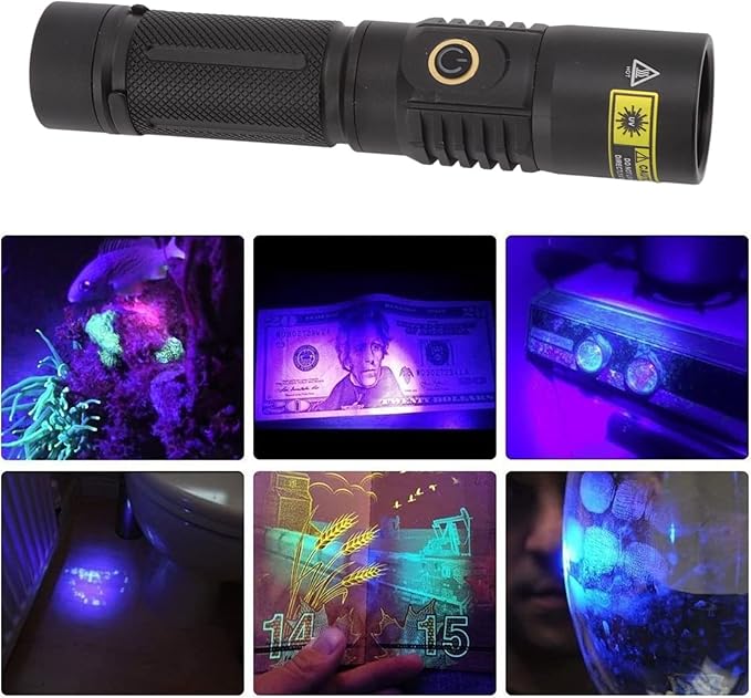 FTVOGUE Flashlight LED Black Light for Pet Urine Detection, Mineral Solidified