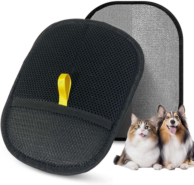 Veri dian Pet Hair Removal Glove for Dogs and Cats, Efficient Deshedding Brush Glove for Grooming, Cleaning Furniture, Couch, Car Seats, Reusable Pet Hair Remover Tool for Short Long Hair Pets