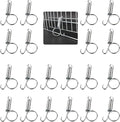 Spring Cage Latch Door Spring Hook Metal Finger for Fixing Rabbit, Dog, Cat, Parrot, Guinea Pig, Bunny, JSM Pet Cage Door(20Packs)