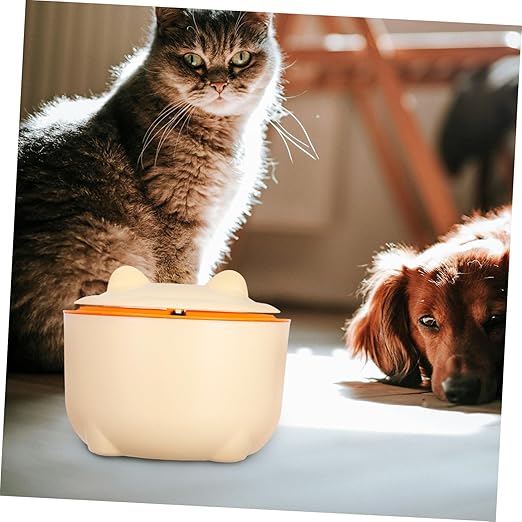 1set Sealed Cat Litter Trash Can with Lid Includes Waste Container for Efficient Cat Poop Storage Prevents for Spaces Cartoon Design