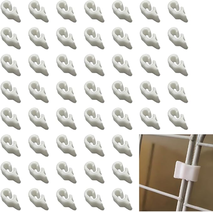 100 Pcs Detachable Pet Cage Door Clip, Wire Cage Clips， Crate Door Buckles for Small Pet Cage Birds, Rabbits and Hamsters