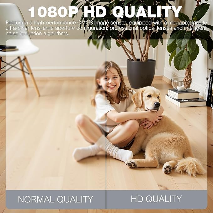 2K Mini Wireless Security Camera, Indoor Home WiFi Camera, Night Vision, Motion Detection, Pet Monitor & Elderly Care, WiFi 6(2.4G Only), Multi-User Sharing, Black