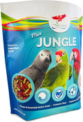 Scenic Mix Jungle Large Parrot Food - 3 lb Bag - 1" Bird Pellets - Complete Nutrition for Macaws, Amazons, Cockatoos, African Grey Parrots & More