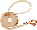 OutdoorBengal Kushma™ - Long Leash for Cats and Small Dogs with Bungee - Silicone + Nylon - No Tangle, Hands-Free for Waist and Body, Lightweight - Extra Long Cat Leash for Small Dogs (Desert)