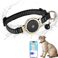 Air Tag Cat Collar, Waterproof Cat Air Tag Collar, Breakaway Buckle Kitten Collars Tracker Finder for Cats, Kittens(9-13inch), Lightweight & Reflective Collars Work with Apple Find My(iOS Only)