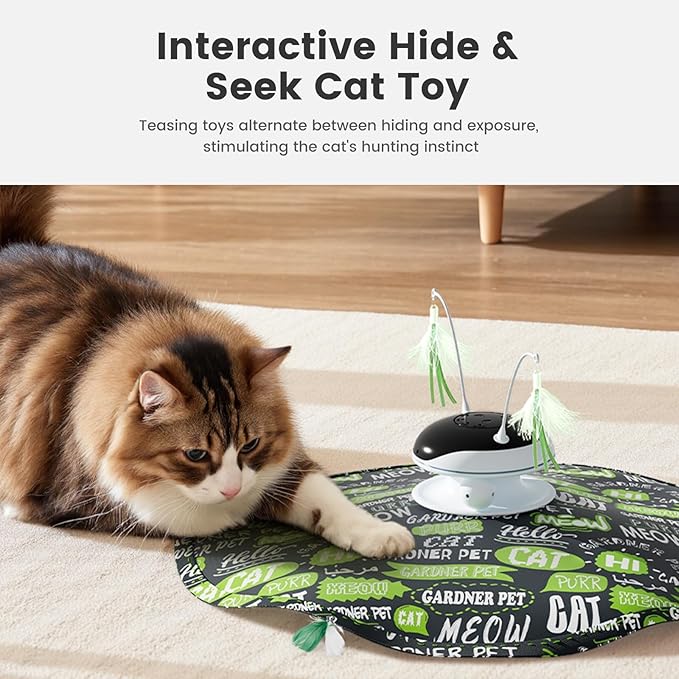 Gardner Pet 4 Pcs Attachment Refills for The Top and Down Part of Hide and Seek Cat Toy