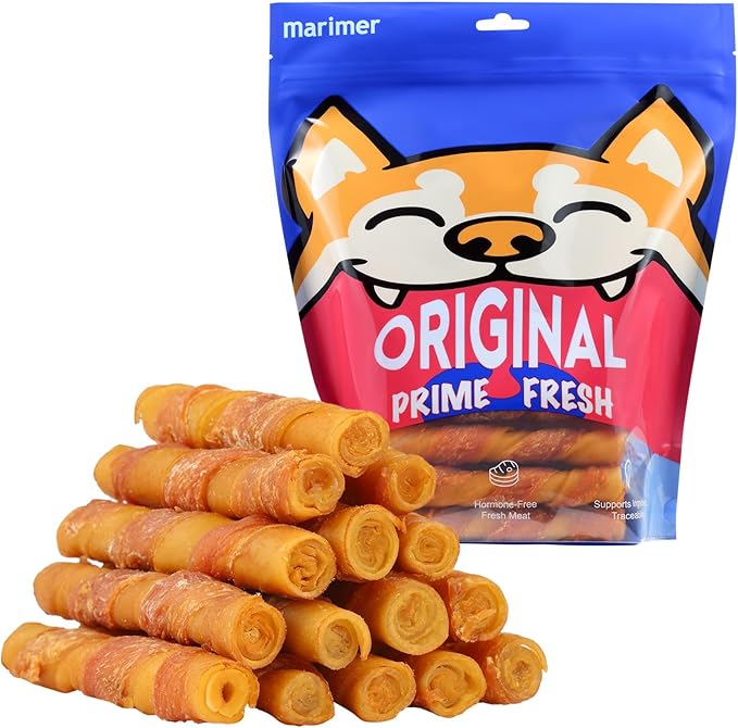 Pork Hide Chicken Twists for Dogs, 32 oz (2 lb) – Smoked Pork Hide Chew Sticks Wrapped with Real Chicken Breast, High-Protein Low-Fat, Rawhide-Free, Long-Lasting 5-Inch Natural Dog Chews