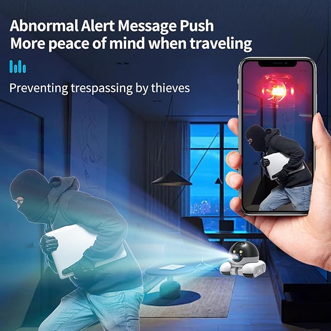 Pet Camera Home Security Camera,1080P Indoor Movable Cameras,2 Way Talk,Motion Detection,Night Vision,Wireless House Movable Cameras with APP Remote Control for Cats Dogs
