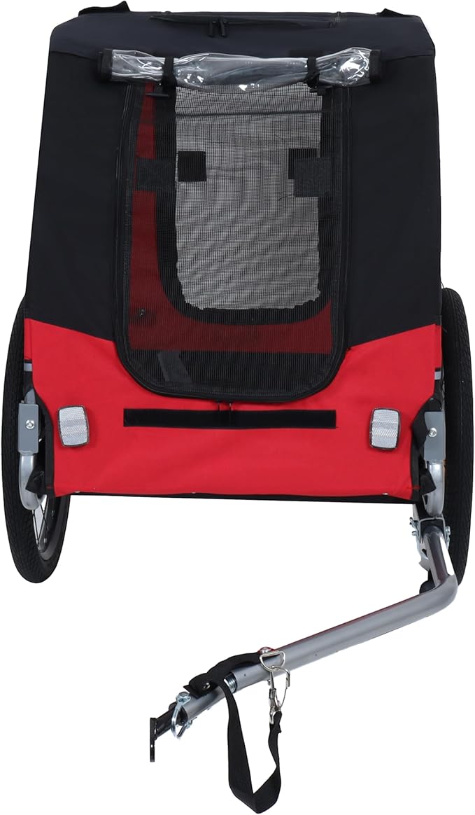 Large Dog Bike Trailer, All-Terrain Pet Carrier, Cargo Carrier, Durable Steel Frame for Travel, Cycling, Outdoor Adventures