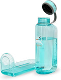 OllyDog OllyBottle | Tritan Dog Water Bottle with Detachable Bowl | BPA Free Leakproof Pet Dispenser | Hiking Travel (1L, Aqua Blue)