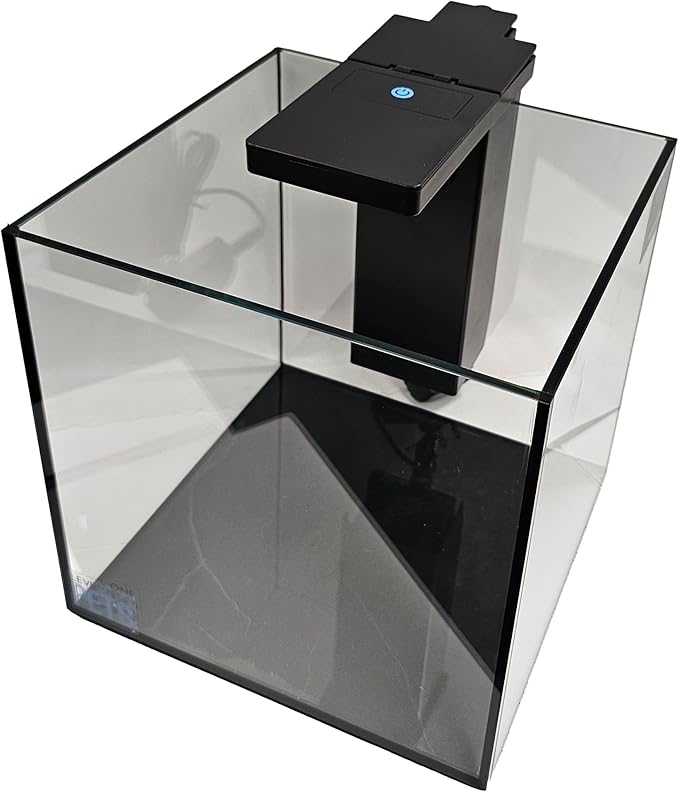 Level One Pets 3 Gallon Mini Betta, Small Fish Aquarium Kit - Includes Duo 2 in 1 Submersible Filter with LED Light