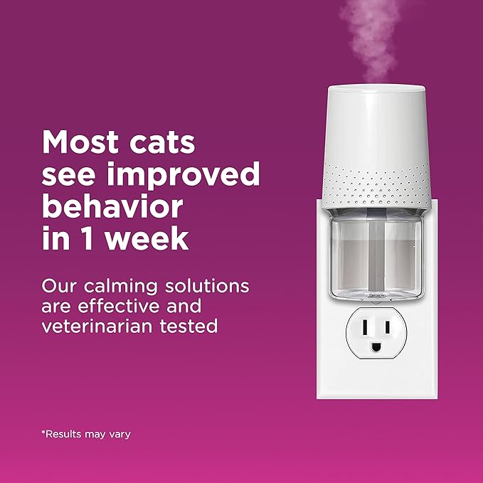 COMFORT ZONE Multi Cat Calming Diffuser Refill, 2 Pack – Cat Calming Pheromone Refills Help Reduce Anxiety, Stress, Scratching, Urine Marking, Multi-Cat Aggression, (30-Day Refills, 60-Day Supply)