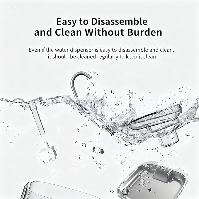 Cat Water Fountain Corded, 108oz/3.2L Pet Fountains for Cats/Dog Indoor Automatic Waterer Bowls for Drinking Small Animal Water Dispenser Auto Kitty Watering Supplies