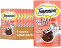 Temptations Meaty Bites Savory and Soft Cat Treats, Salmon Flavor, 1.5 oz. Pouch (Pack of 7)