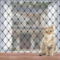 Cat Balcony Netting, Large Cat Net Pet Anti-Fall Safety Netting,Tear-Resistant, Thickened Nylon Dogs Cats Climbing Net, Pet Mesh Fence for Balcony, Stair, Window, Outdoors (10x13.2ft)