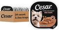 Cesar Classic Loaf in Sauce Adult Wet Dog Food Duck Recipe, (24) 3.5 oz. Easy Peel Trays, 24 Count (Pack of 1)