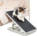 Dog Ramp Bed Adjustable Folding Collapsible for Small Medium Pets Cat Ramp with Non Slip Carpet Portable Indoor Puppy Ramps for Sofa,Chair