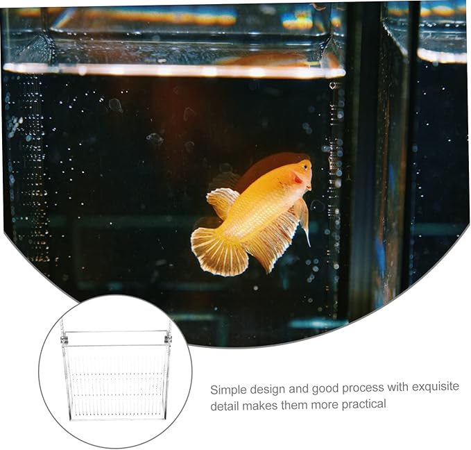 TOYANDONA Hanging Fish Breeding Tank with Isolation Design Durable Easy to Install Fish Hatching Box for Increased Survival Rate