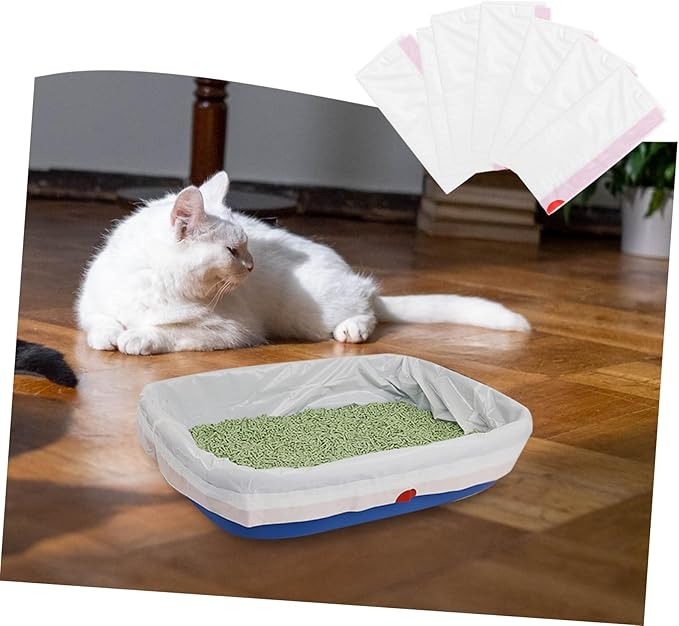 Yardwe 10pcs Cat Litter Cleaning Bags Cat Litter Storage Pouch Easy Disposal for Hassle Pet