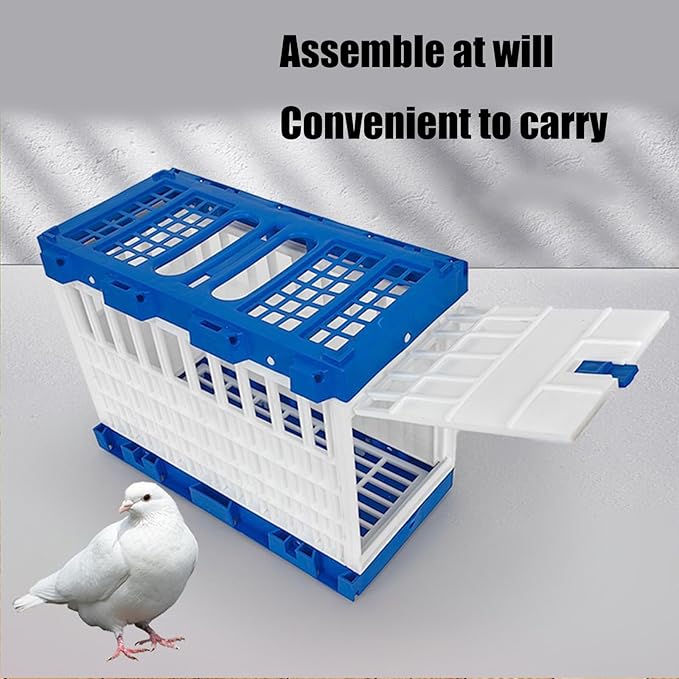 Foldable Bird Cage Carriers for Racing Pigeons Baby Parrots Outdoor Exercise