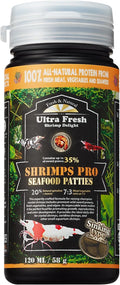Ultra Fresh Shrimp Food, High Protein, Rich in Vitamins for Crystal, Caridina and Small Tropical Shrimp 2.04oz