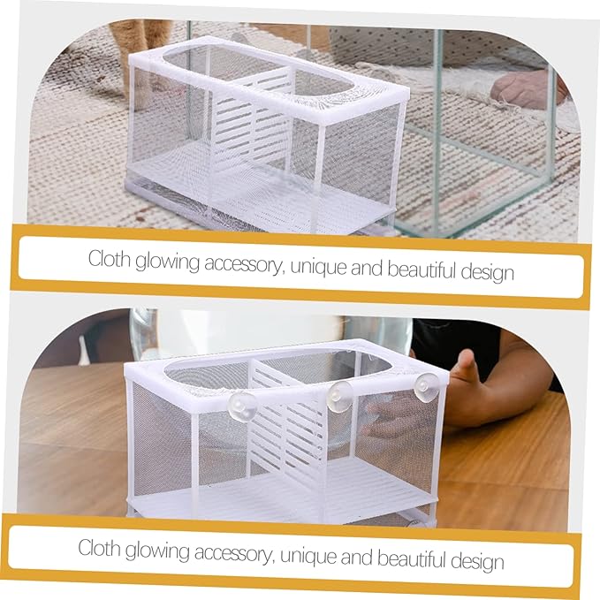 POPETPOP Fish Breeding Tank Cups Easy Install Aquarium Isolation Box for Hatching Betta and Guppy Fry Material for Rearing and