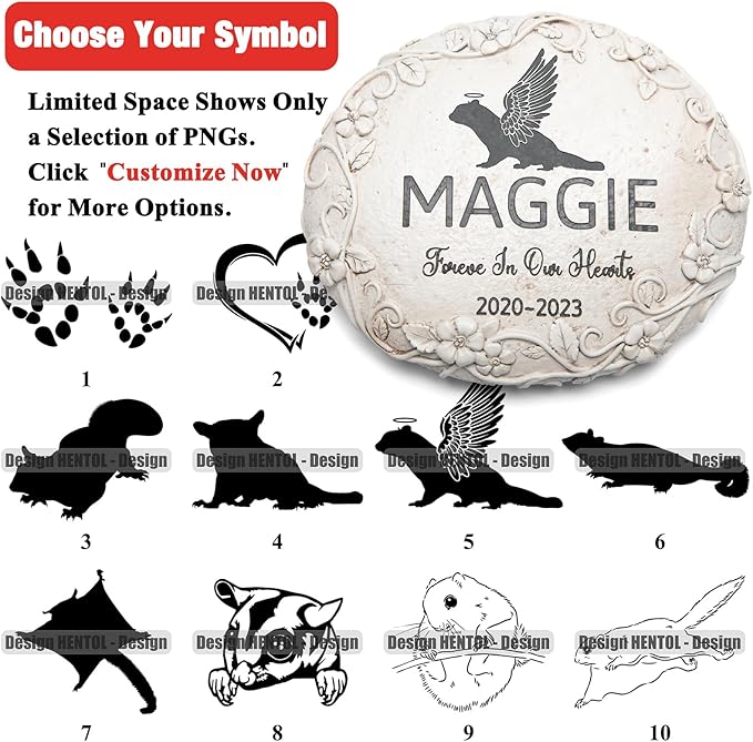 Personalized Sugar Glider Memorial Stone, Pet Grave Marker Sugar Glider, Sugar Glider Headstone, Sugar Glider Tombstone, Sugar Glider Gravestone, Sugar Glider Memorial Gifts