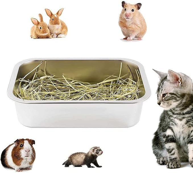 Stainless Steel Litter Box for Cat and Odor Control Stick Easy to