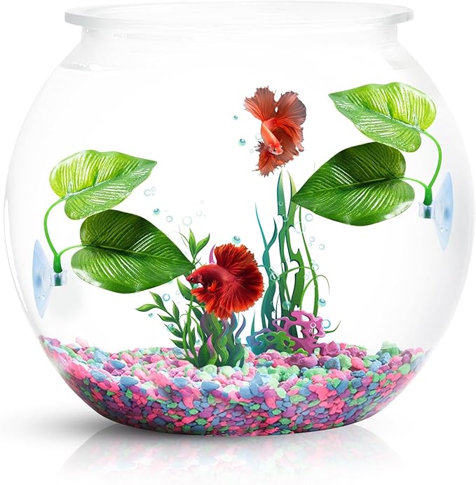 CousDUoBe 3 Pack Betta Fish Leaf Pad Improves Betta's Health by Simulating The Natural Habitat - Natural, Organic, Comfortable Rest Area for Fish Aquarium Ornaments
