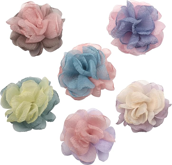 6Pcs Dog Collar Accessories, Floral Charms Decorations for Cats and Dogs