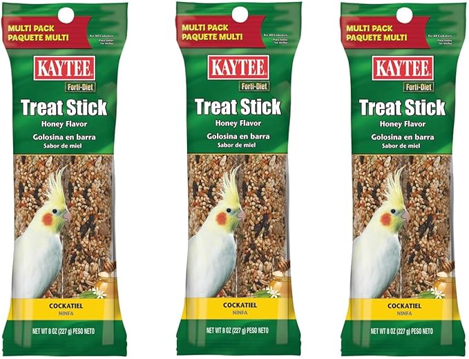 Cockatiel Honey Treat Stick Value Pack 8oz 3 Packs