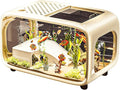 5 Gallon Fish Tank Kit with Air Pump, Climbing Frame, Fish Net, Food, Sea Salt, and Aquascaping for Betta, Small Fish, and Turtles - Ideal for Office and Home Decor
