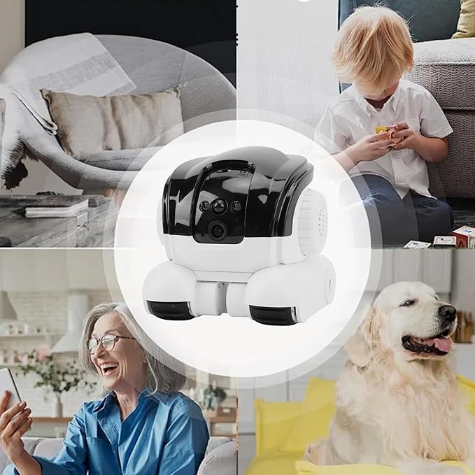 Yoidesu Security Camera Indoor, Pet Camera with Speaker for Dog Cat, Baby Monitor with Phone App, 2 Way Audio, Support WiFi, Motion Tracking, Cloud & SD