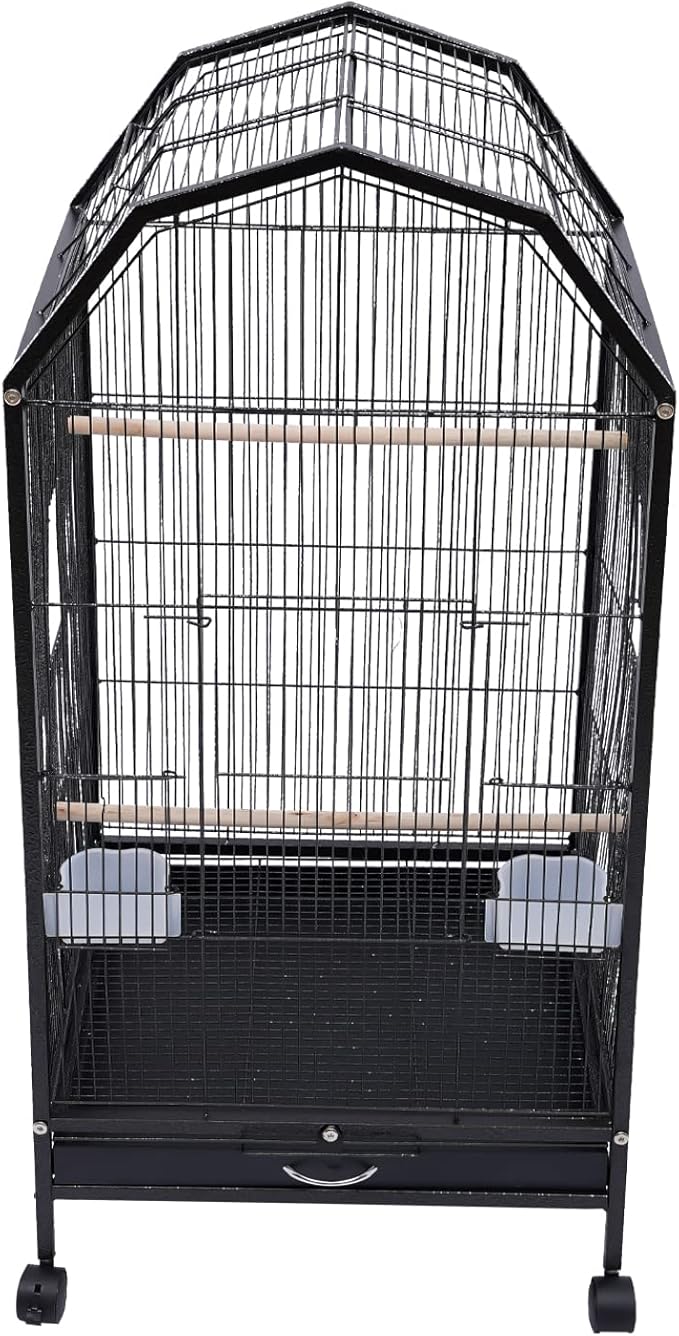 Birdcages,Heavy Duty Pet House,Large Bird Cage,Parrot Birdcage,Skylight Design,Anti-Escape Cage Door,for Cockatiel, Sun Conure, Green Cheek, Senegal, Meyer'S, Red-Bellied