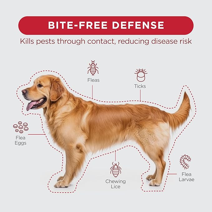 FirstAct Plus Flea Treatment for Dogs, Extra Large Dogs 89+ lbs, 6 Doses, Same Active Ingredients as Frontline Plus Flea and Tick Prevention for Dogs