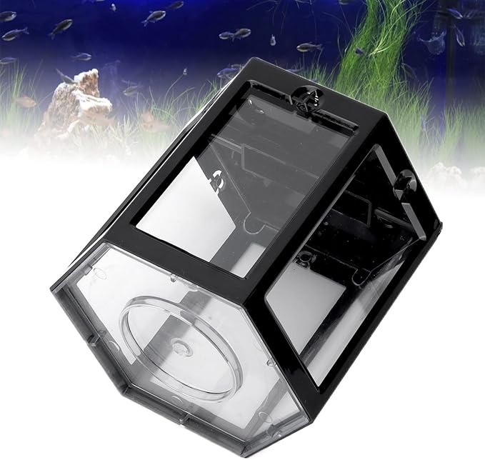 Small Fish Tank, Betta Aquarium Mini Fish Tank for Shrimp Golden Fish Tank for Office Decoration (Black)