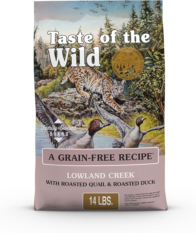 Taste Of The Wild High Protein Real Meat Recipes Premium Dry Cat Food With Superfoods And Nutrients Like Probiotics, Vitamins And Antioxidants For Adult Cats And Kittens 14lb (Pack of 1)