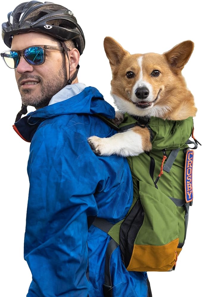 K9 Sport Sack Urban 3 - Medium, Leafy - Ideal for Dogs with 17-19” Back Length - Dual-Use, Backpack-Style Carrier + Everyday Pack