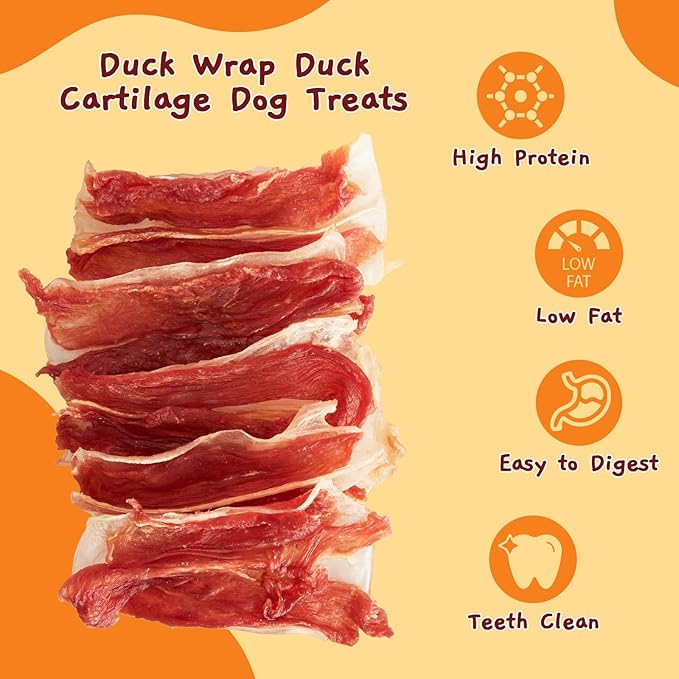 Jungle Calling Duck Wrapped Bones Dog Treats, Made with Real Meat & Cartilage, Rawhide Free Dogs Snacks,Healthy, Easily Digestible, and High Protein Chews Bone Treat, About 21 Count (Pack of 2)