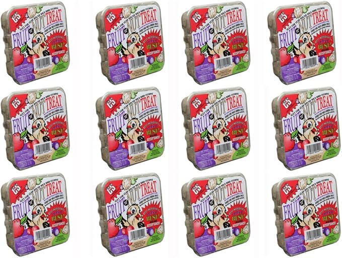 C & S Products 12549 Suet Cake, Fruit 'N Nut Treat, 11.75-oz. - Quantity 1212
