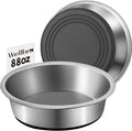 Stainless Steel Dog Bowls, Non Slip Dog Metal Bowls, 2 Pack Food and Water Pet Feeders Heavy Duty Dishwasher Safe (88oz, 11cup)