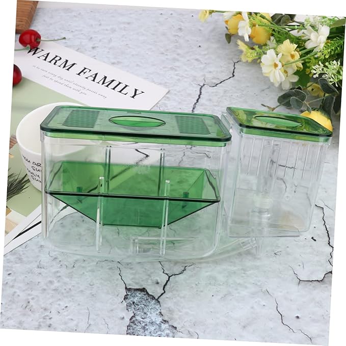 BESPORTBLE Transparent Acrylic Fish Breeding Tank for Aquarium Self Guided Incubator Box with Isolation Chambers Protects Juvenile and Sick Fish Prevents Enhances Survival Rate