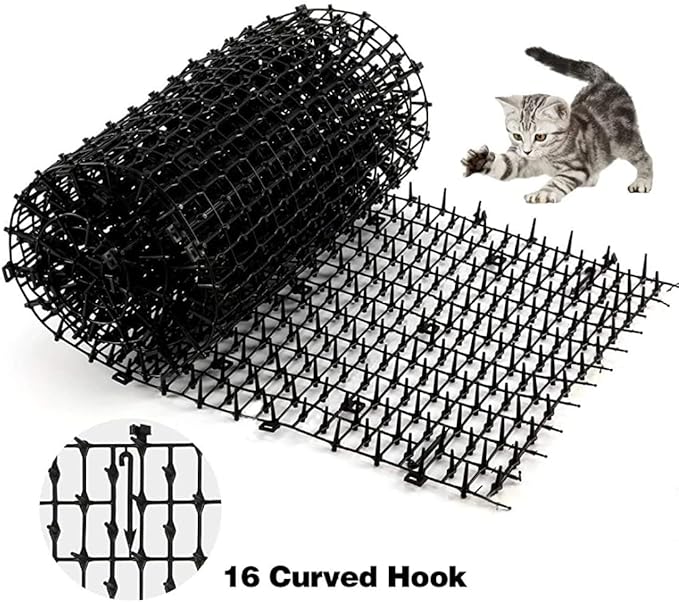 Cat Scat Mat with Spikes 2m x 28cm Pet Wild Animal Control Dog Spikes Repellent Mat for Garden Fence